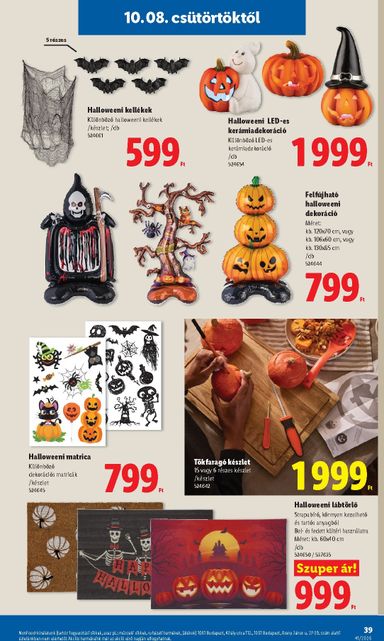Akciós újság Lidl - Lidl érvényes 10.08.-tól 10.14.-ig - 39 oldal