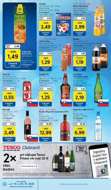 Leták Tesco - Tesco od 07.10. do 13.10. - strana 38