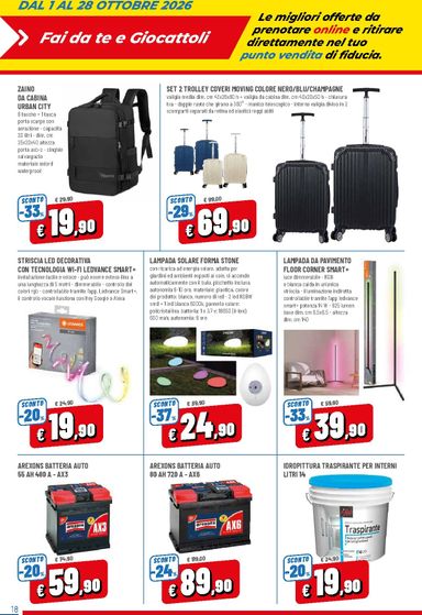 Volantino Famila - Famila - Prenota & Risparmia Solo Online valido dal 01/10 al 28/10 - pagina 18