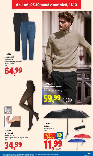 Catalogul Lidl - Lidl de la 05.10. până la 11.10. - pagina 59