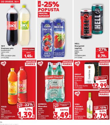 Katalog Kaufland - Kaufland vrijedi od 30.09. do 06.10. - stranica 26