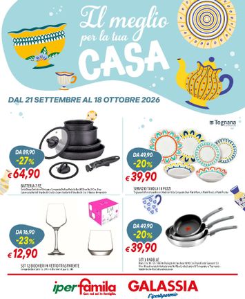 Volantino Galassia - Galassia - Catalogo Casalingo valido dal 21/09 al 18/10 - pagina 1