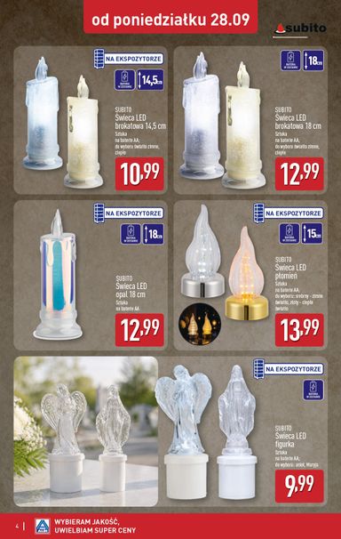 Gazetka ALDI - ALDI - Znicze i stroiki od 28.09. do 03.10. - strona 4