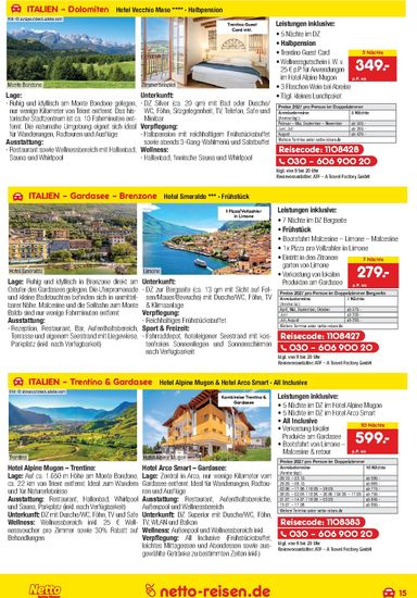Prospekt Netto - Netto Marken Discount - Reisen gültig ab 01.10. bis 31.10. - seite 15