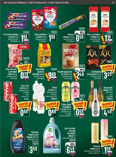 Leták COOP Jednota - COOP Jednota od 01.10. do 07.10. - strana 27