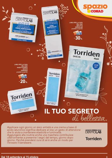 Volantino Spazio Conad - Spazio Conad - Catalogo Bellezza - Bologna valido dal 18/09 al 15/10 - pagina 3