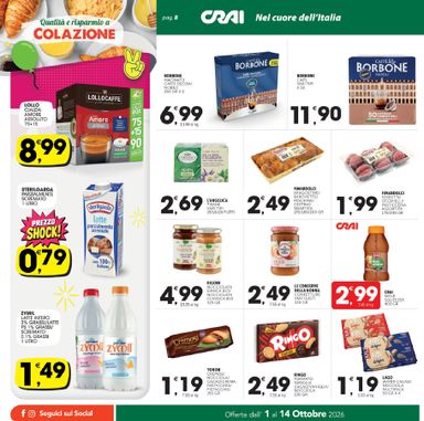 Volantino Crai - Crai - Palermo, Sicilia valido dal 01/10 al 14/10 - pagina 8