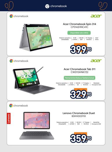 Volantino Unieuro - Unieuro - Speciale Chromebook valido dal 12/10 al 28/10 - pagina 2