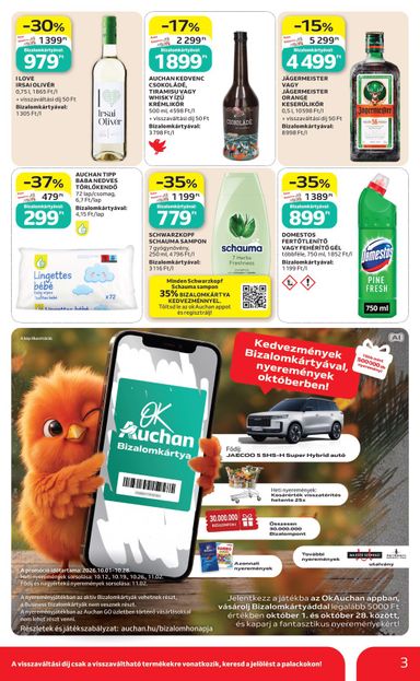Akciós újság Auchan - Auchan szupermarket érvényes 10.08.-tól 10.14.-ig - 3 oldal