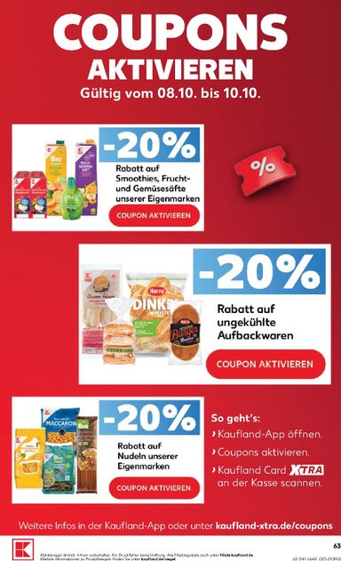 Leták Kaufland Německo - Kaufland Německo od 08.10. do 14.10. - strana 63