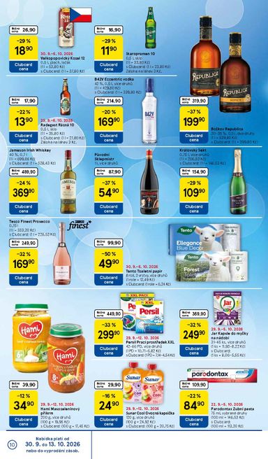 Leták Tesco - Tesco od 30.09. do 06.10. - strana 10