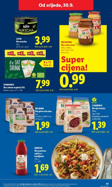Katalog Lidl - Lidl vrijedi od 28.09. do 04.10. - stranica 67