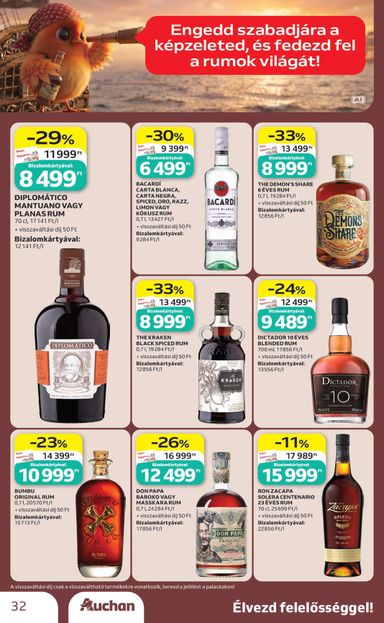 Akciós újság Auchan - Auchan - Bor ajánlataink érvényes 10.01.-tól 10.21.-ig - 32 oldal