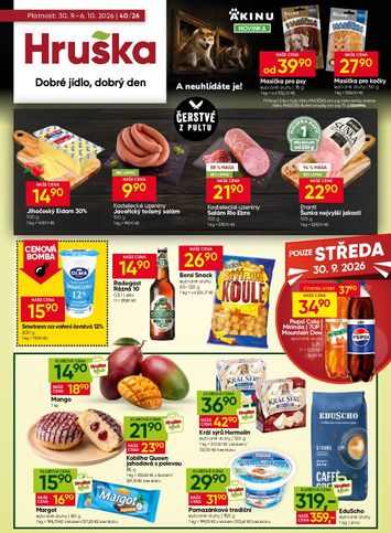 Leták Hruška - Hruška od 30.09. do 06.10. - strana 1