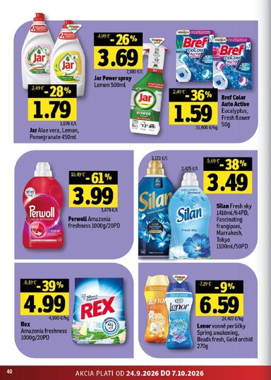 Leták FRESH - Fresh - Stredné a západné Slovensko od 24.09. do 07.10. - strana 40