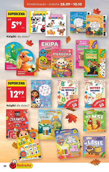 Leták Biedronka - Biedronka - Hity i inspiracje od 28.09. do 10.10. - strana 28