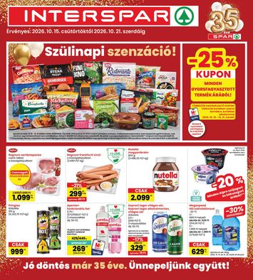 Akciós újság Spar - INTERSPAR érvényes 10.15.-tól 10.21.-ig - 1 oldal