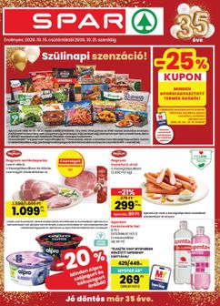 Spar akciós újság, érvényes csütörtöktől 10.15.