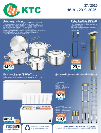Katalog KTC - KTC - Tehnika I Posuđe vrijedi od 16.09. do 29.09. - stranica 1