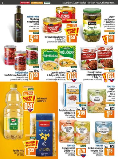 Leták COOP Jednota - COOP Jednota od 01.10. do 07.10. - strana 18