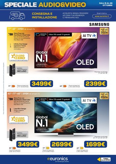 Volantino Euronics - Euronics - Audio Video valido dal 08/10 al 28/10 - pagina 8