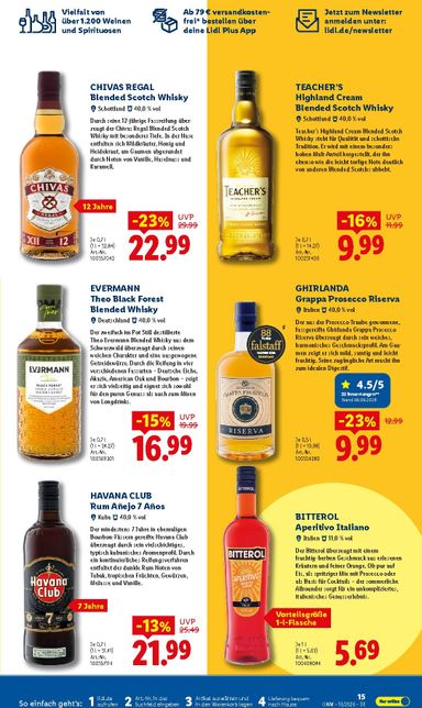 Prospekt Lidl - Lidl - Wein & Spirituosen gültig ab 01.10. bis 31.10. - seite 15