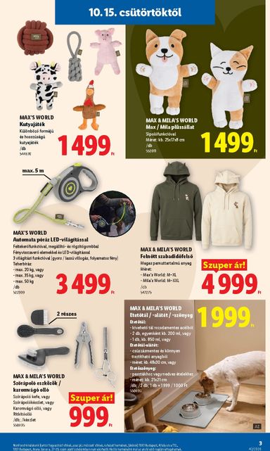 Akciós újság Lidl - Lidl - Nonfood érvényes 10.15.-tól 10.21.-ig - 3 oldal