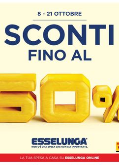 Volantini Esselunga da giovedì 08/10