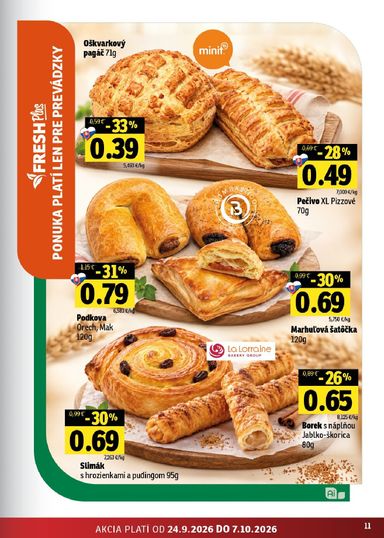Leták FRESH - Fresh - Východné Slovensko od 24.09. do 07.10. - strana 11