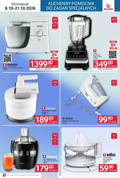 Gazetka Selgros - Selgros cash&carry - Katalog Elektro AGD od 08.10. do 21.10. - strona 4