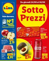 Volantini Lidl da giovedì 24/09