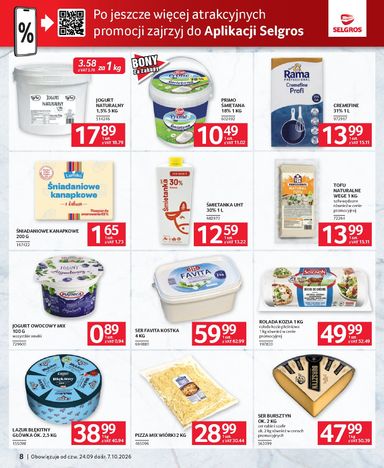 Gazetka Selgros - Selgros cash&carry - Oferta dla gastronomii od 24.09. do 07.10. - strona 8