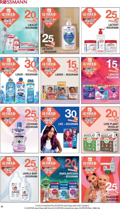 Akciós újság Rossmann - Rossmann - Glamour-napok érvényes 10.12.-tól 10.18.-ig - 10 oldal