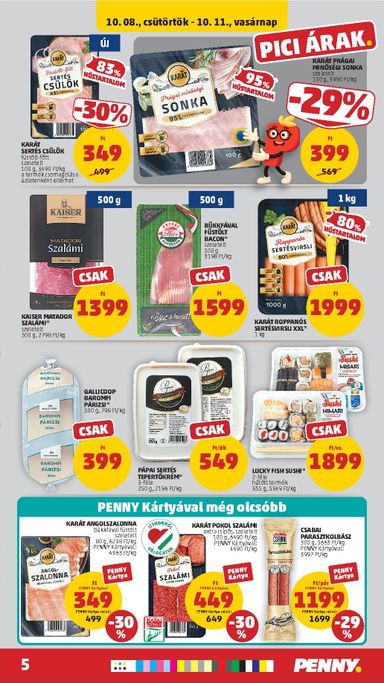 Akciós újság PENNY - PENNY érvényes 10.08.-tól 10.14.-ig - 5 oldal