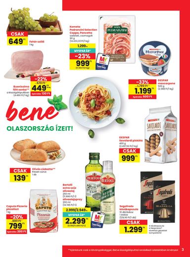 Akciós újság Spar - SPAR érvényes 10.15.-tól 10.21.-ig - 3 oldal
