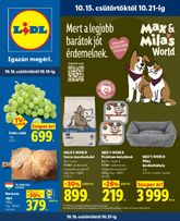 Lidl akciós újság, érvényes csütörtöktől 10.15.