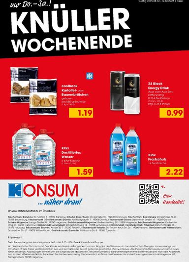 Prospekt Konsum Hagenow - Konsum Hagenow gültig ab 05.10. bis 10.10. - seite 8