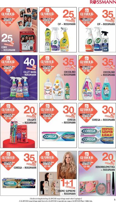 Akciós újság Rossmann - Rossmann - Glamour-napok érvényes 10.12.-tól 10.18.-ig - 5 oldal