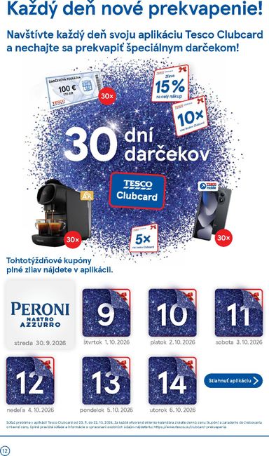 Leták Tesco - Tesco supermarket od 30.09. do 06.10. - strana 12
