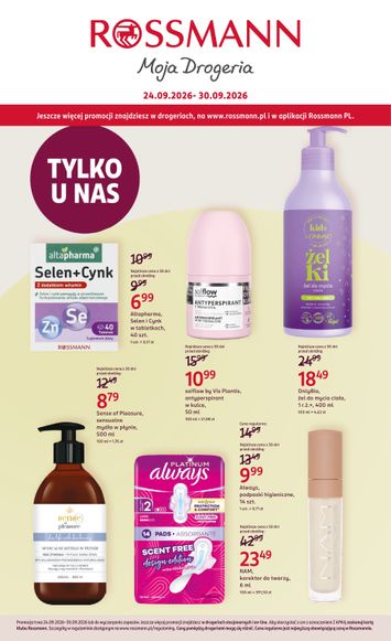 Gazetka Rossmann - Rossmann od 24.09. do 30.09. - strona 1