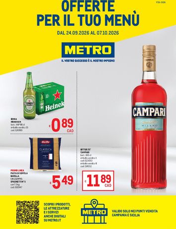Volantino METRO - Metro - Campania e Sicilia valido dal 24/09 al 07/10 - pagina 1