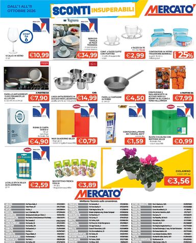 Volantino Mercatò - Mercatò - Sconti Insuperabili valido dal 01/10 al 11/10 - pagina 2