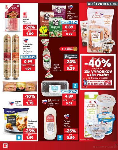 Leták Kaufland - Kaufland od 01.10. do 07.10. - strana 27