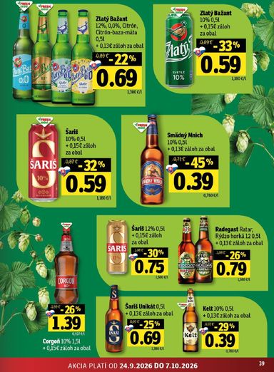 Leták FRESH - Fresh - Východné Slovensko od 24.09. do 07.10. - strana 39
