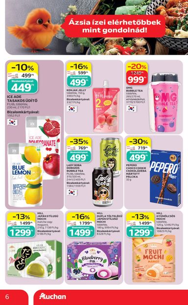 Akciós újság Auchan - Auchan - Ázsiai ajánlataink érvényes 10.08.-tól 10.21.-ig - 6 oldal