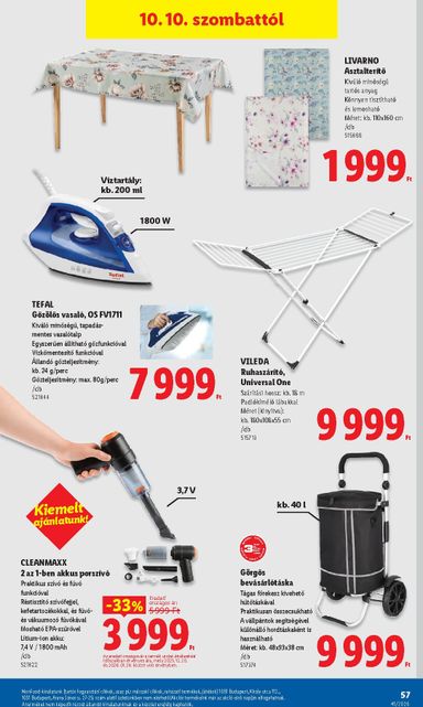 Akciós újság Lidl - Lidl érvényes 10.08.-tól 10.14.-ig - 57 oldal