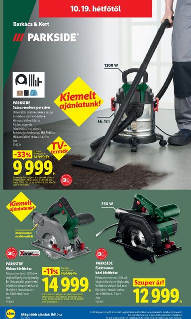 Akciós újság Lidl - Lidl - Nonfood érvényes 10.15.-tól 10.21.-ig - 20 oldal