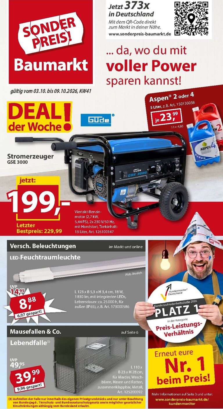 Sonderpreis Baumarkt