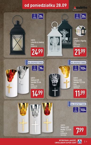 Gazetka ALDI - ALDI - Znicze i stroiki od 28.09. do 03.10. - strona 3