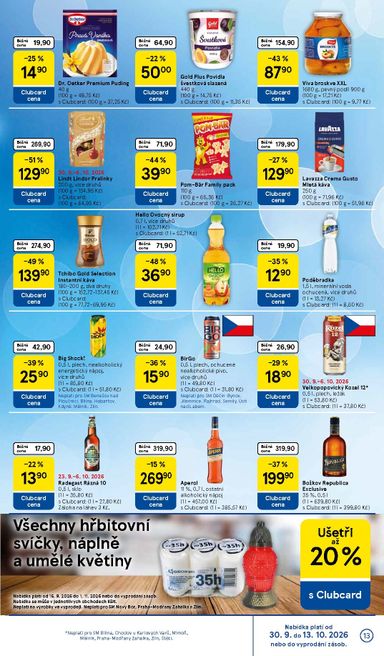 Leták Tesco - Tesco supermarket od 30.09. do 06.10. - strana 13